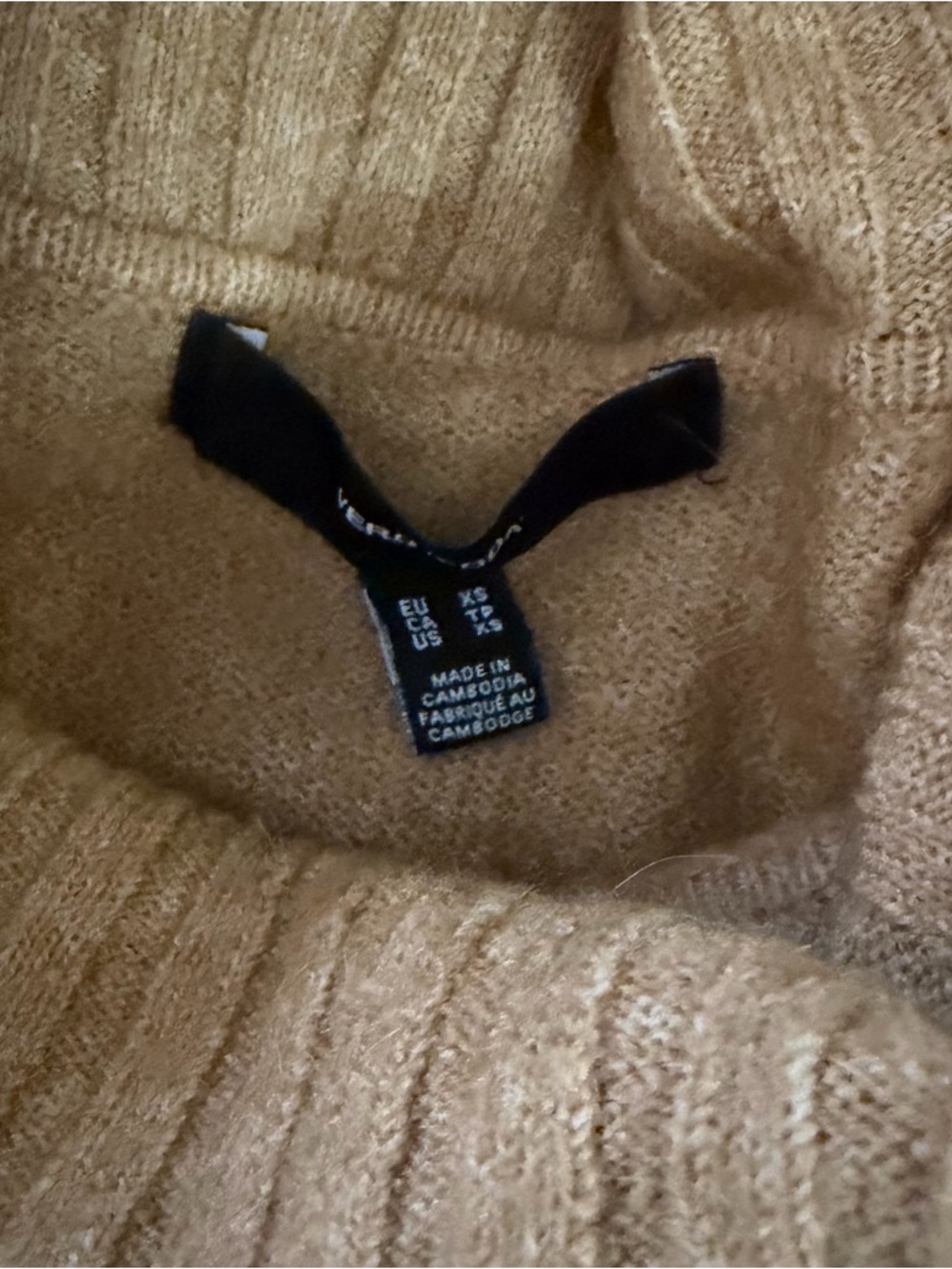 Vero moda Cozy Camel Turtleneck Sweater Midi Dress - Picture 3 of 5